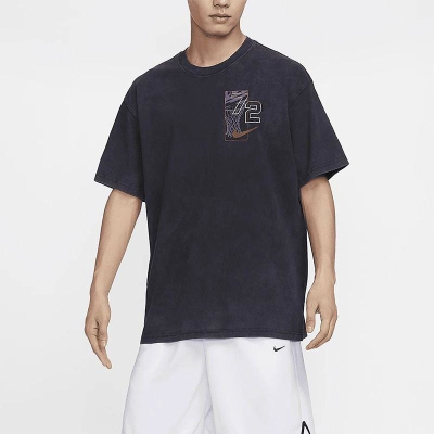 NIKE耐克短袖T恤运动休闲舒适透气针织圆领男装FZ8094-010 D