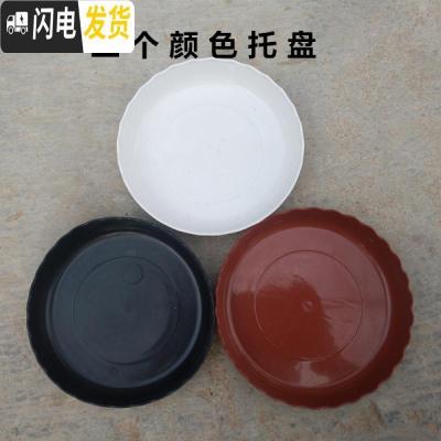 三维工匠塑料花盘 兰花专用花盆 塑料兰花盆 塑料花盆 高级兰花 白色[小号口径16高23cm]带托盘 兰花盆[1花盆容器