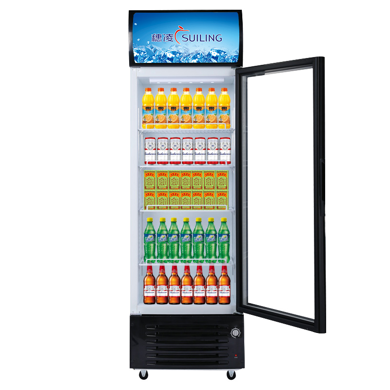穗凌(suiling) lg-288lx立式冷藏展示柜冰柜单门超市啤酒鲜花保鲜柜