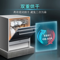 SC73M612TI 西班牙原装进口 双重烘干 高温除菌家用嵌入式洗碗机 刷碗机10套