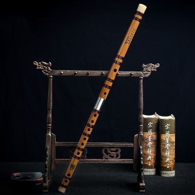 竹笛子初学入门专业演奏儿童苦竹笛成人零基础笛子女古风双插C调进阶练气-+全套配件