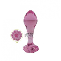 水晶玻璃肛塞G点后庭菊花刺激男女外出自玩情趣快感床上成人用品 型号B65