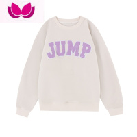 七斓MPNEXT 国潮牌美式复古皮标贴布绣字母冬加绒宽松情侣圆领卫衣