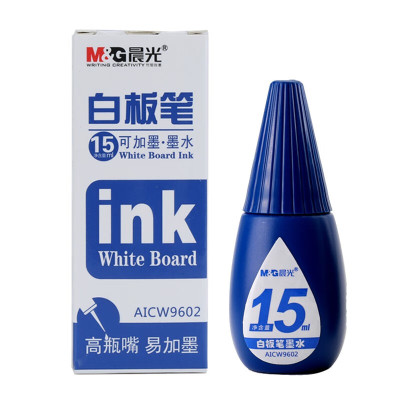 晨光可加墨白板笔墨水15ml蓝AICW9602 20支装