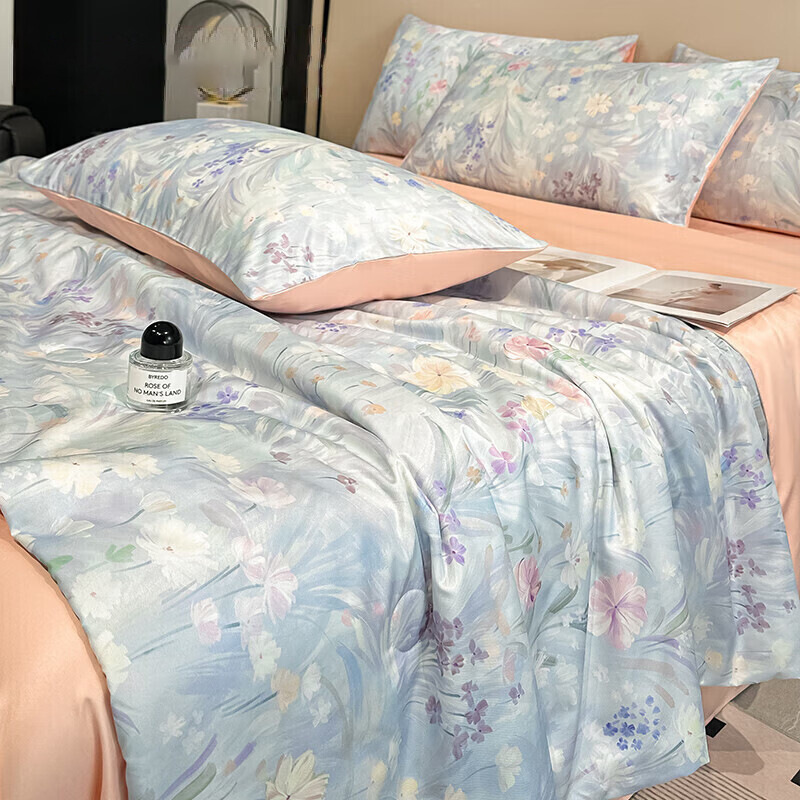 冰丝夏被空调被 薄被子夏季凉感单双人夏凉被四件套