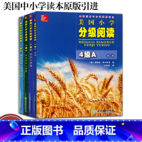 小学中高段 小学通用 [正版]美国小学分级阅读4级ABCD全套4册 阅读广角level中文版四五六七年级初中小学生英语分