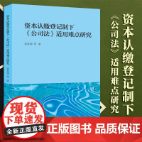 2023新书 资本认缴登记制下《公司法》适用难点研究 彭真明等著 法律出版社