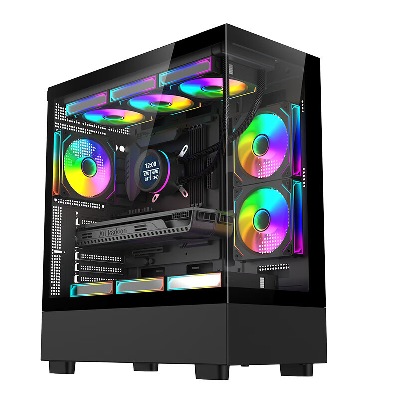 U7 265K/RTX5060Ti 8G独显华硕B860M/WIFI主板32G/1TB固态DIY主机台式组装电脑电竞游戏直播AI设计主机15代处理器U7 265K主机