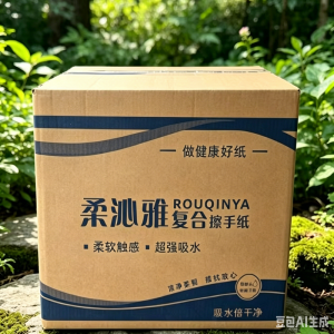 柔沁雅 RQY-200 双层复合擦手纸 210*210mm 200抽/包 20包/箱(计价单位:箱)