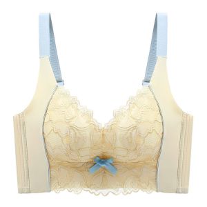 浪莎内衣女小胸聚拢收副乳调整型防下垂美背女士无钢圈胸罩文胸