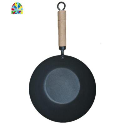 迷你小炒锅不粘锅家用小号宝宝铁锅24 26 28平底电磁炉电陶炉适用 FENGHOU 26cm单锅赠铲子、刷子