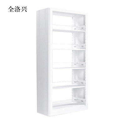 全洛兴图书馆书架阅览室货架资料档案架钢制书架双面五层主架