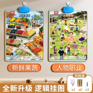 婴儿消耗体力玩具6个月以上宝宝早教有声挂图磨耳朵女孩8益智礼物