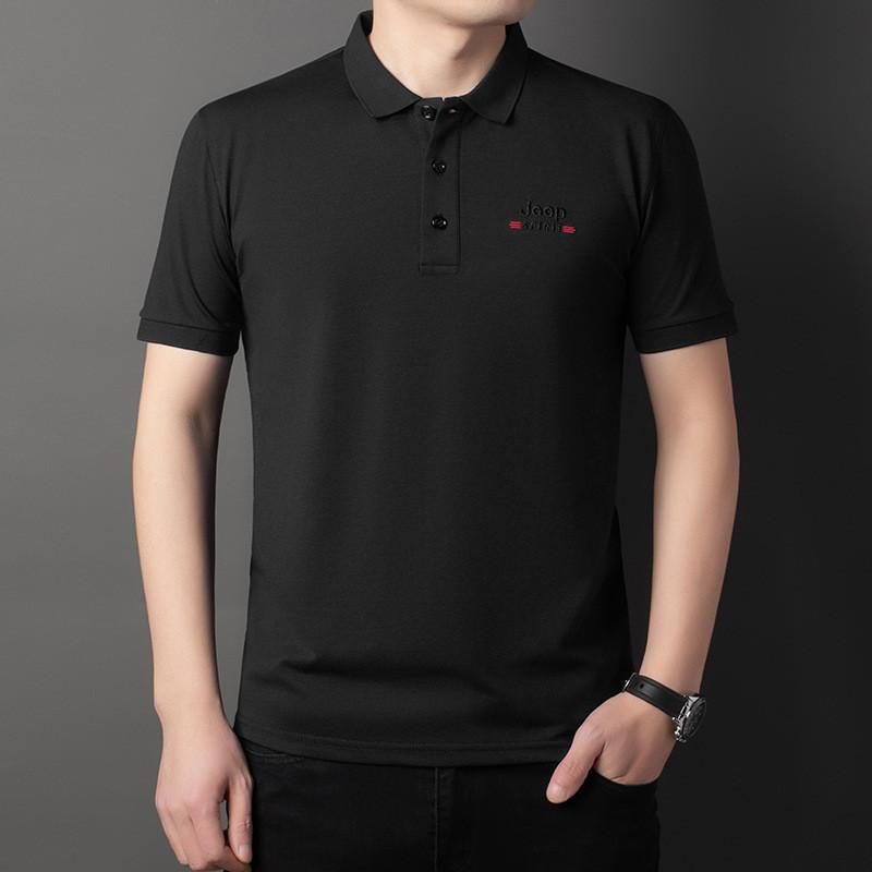 JEEP SPIRIT短袖T恤男翻领商务休闲polo衫宽松大码半袖汗衫