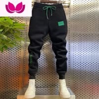 七斓2022新款男网红休闲裤百搭束脚运动裤潮牌青年精刺绣卫裤