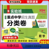 数学 小学升初中 [正版]2024实验班百所重点中学招生分类卷真题语文数学英语小升初必考考点总结测试模拟卷小学必刷卷实验