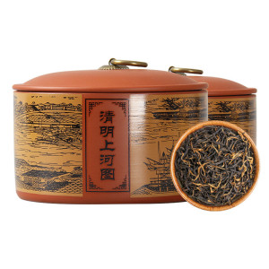痴福 红茶金骏眉武夷新茶浓香型金骏眉茶叶散装陶瓷罐装200g