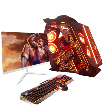 金河田(Goldenfield)酷睿i74G吃鸡显卡16GB内存480G固态硬盘台式电脑主机家用台式机游戏全套组装电脑高配网吧电脑lolDNF游戏主机电竞吃鸡整机