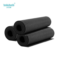 天空桥 绝缘地垫 黑色条纹10mm*1m*5m 卷