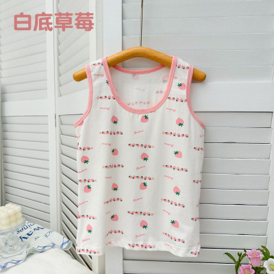 女童吊带背心夏季外穿时尚洋气中大童莱卡棉薄款内搭儿童背心打底