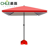 晨磊方伞红色+底座/个