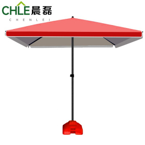 晨磊方伞红色+底座/个