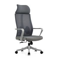 初嘉CJ-7036办公椅转椅电脑椅网布学习椅高背职员椅 灰框