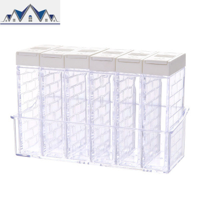 厨房用品塑料放盐味精罐子单个家用北欧调味佐料盒套装收纳瓶组合 三维工匠收纳盒