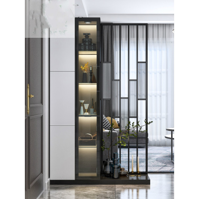 极简轻奢厅玄关柜简约现代进入户屏风隔断柜客厅酒柜装饰鞋柜