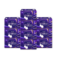 洁婷夜用卫生巾420透气甜睡护围棉柔40片姨妈巾