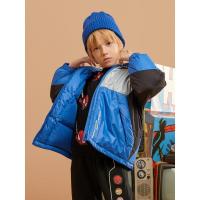 [1件5折价:217.5]moomoo童装男童羽绒服冬装新款儿童潮流拼接羽绒服带眼镜面罩