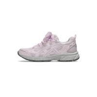ASICS跑步鞋女轻便舒适缓震保护耐磨耐用透气干爽粉色系带