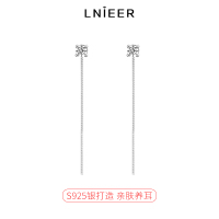 长款流苏耳线锆石耳钉女养耳洞高级感耳环2025年新款潮银针耳饰送女朋友老婆情人节七夕生日礼物