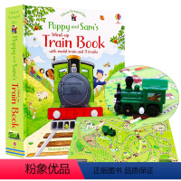 [正版]Usborne出品 蒸汽火车发条轨道书Poppy and Sam's Wind-Up Train Book英文原