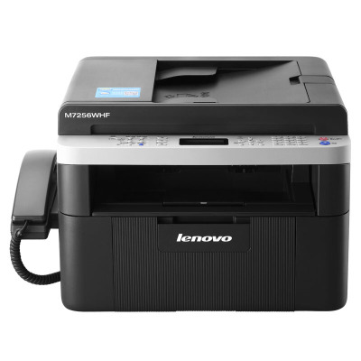 联想(Lenovo)M7256WHF黑白激光打印机复印扫描电话传真机WIFI无线网络家庭企业办公官方标配