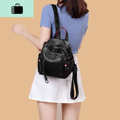超火双肩包女2020年新款皮韩版百搭时尚小包迷你书包软皮小背包NEW LAKE