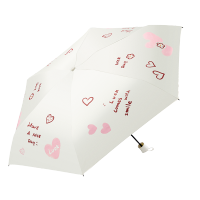 天堂 五折黑胶晴雨伞防紫外线抽象图案通用伞非自动开设计简约