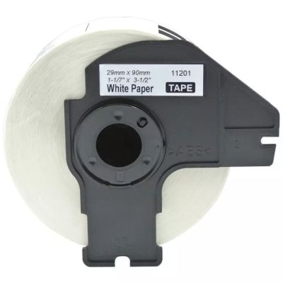 普贴(PUTY)标签纸DK系列热敏不干胶标签纸标签打印纸色带/碳带适用兄弟条码机DK-11201黑色