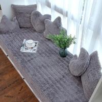 美帮汇北欧飘窗窗台垫色毛定做阳台毯榻榻米可机洗卧室落地窗冬季