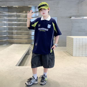 男童夏装套装2026新款夏季夏款薄款男孩运动大儿童酷帅潮短袖