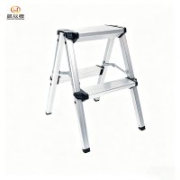 晨以橙 铝合金人字梯 两步梯凳 把
