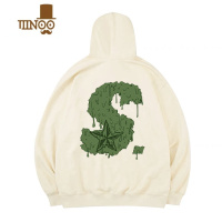 YANXUSTA融化S星印花连帽卫衣秋季男美式宽松休闲潮牌上衣女