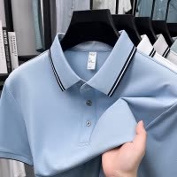 7A50支液氨长绒棉polo衫男款2026夏季翻领莫代尔短袖男士T恤