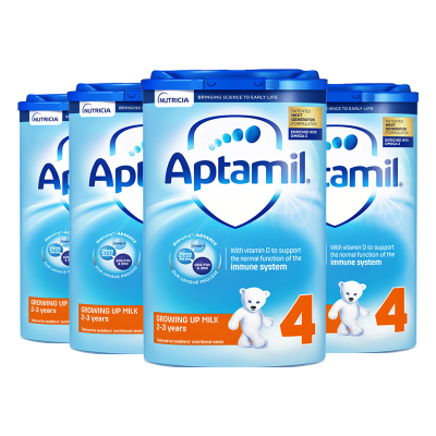 4罐|Aptamil英国爱他美婴幼儿配方奶粉4段（2岁以上）800g/罐效期至：22年2月