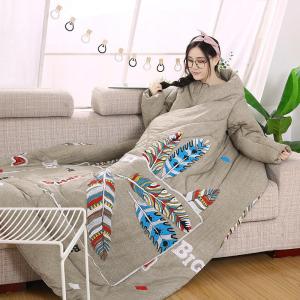 冬天多功能抱枕被可穿两用车载汽车可以穿的懒人被子一体式带袖子