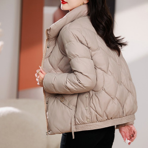 2023新款免洗棉服女短款加厚显瘦羽绒棉衣韩版宽松立领小棉袄外套_3806
