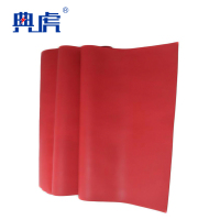 典虎 绝缘橡胶板 红色10mm*1m*10m 卷