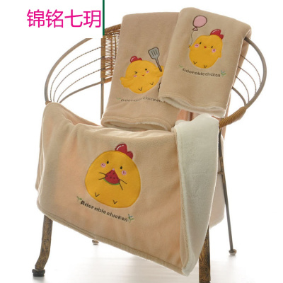 锦铭七玥新款 双层加厚珊瑚绒婴儿小毛毯 儿童双层毛毯 婴童用品婴儿睡毯