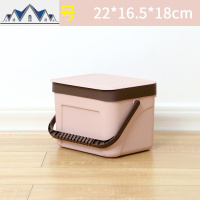 壁挂垃圾桶家用塑料手提有盖垃圾筒厨房卫生间悬挂式收纳桶 三维工匠