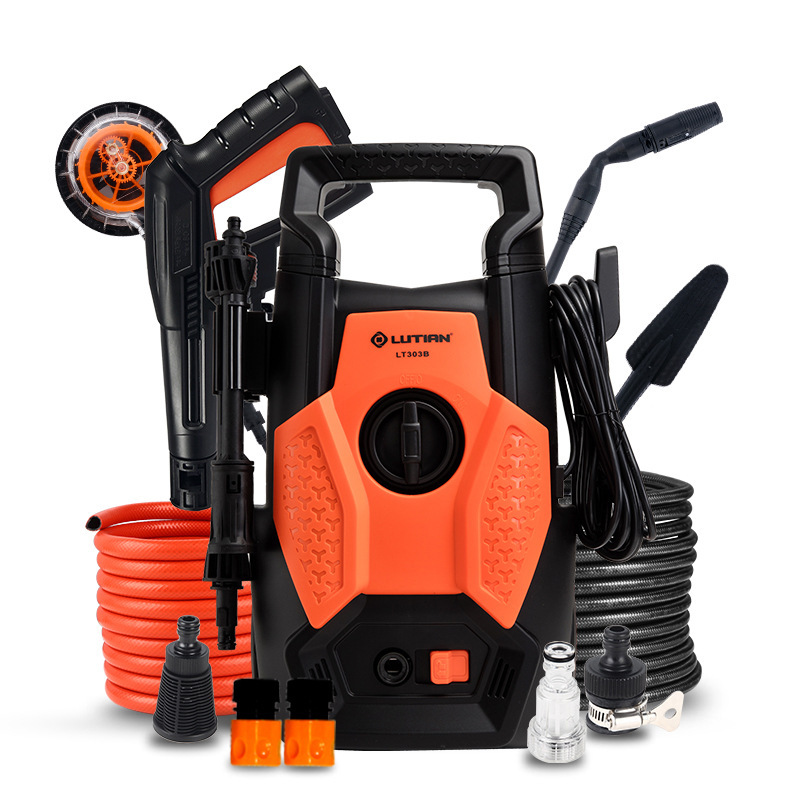A洗车神器家用便携式高压220v洗车水泵洗车机刷车泵洗车器LT303B-1400W高配